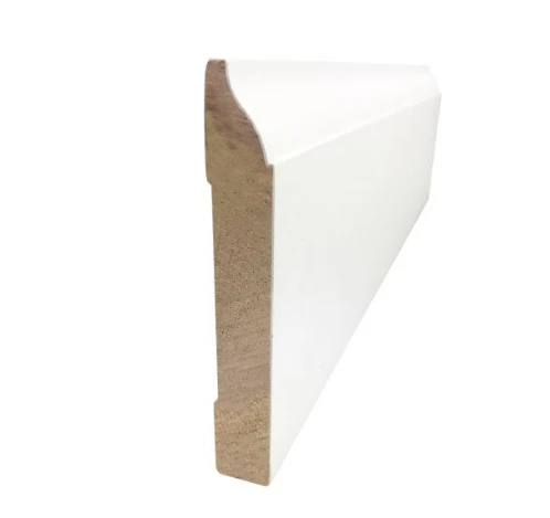 Baltā gruntēta koka grīdlīste Moulding.png White Primed Wood Baseboard Moulding.png