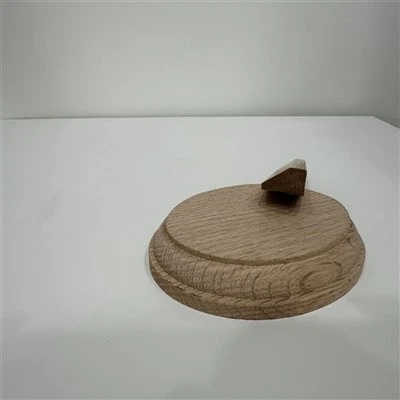Masīvkoka kāpņu daļas Koka vāciņš dekorēšanai
