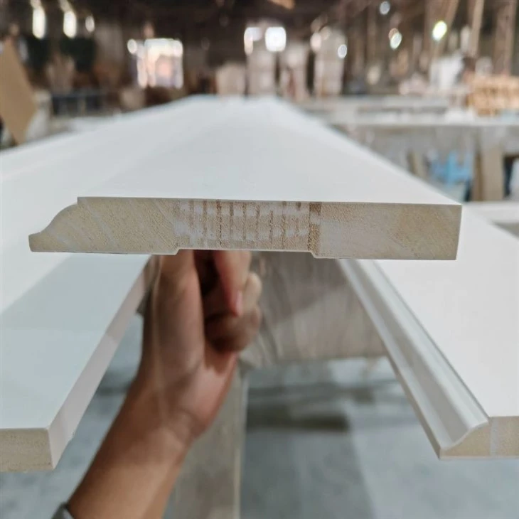 White Primed FJ Wood Trim Skirtings Flooring Mouldings Base Boards