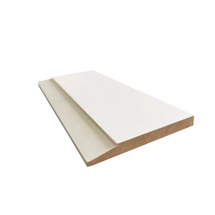 Balta gruntēta dekoratīvā interjera Mdf molding priedes apdare